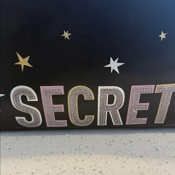 Victoria's Secret Black Starry Cosmetic Bag - Picture 5 of 6